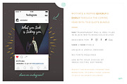 New Year Quote Bundle, a Social Media Template by AM Studio (Thumbnail 2 of 12)