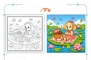 Cozy Introvert Girl Coloring Book, a Person Illustration by Coco Bloom (Thumbnail 4 of 8)