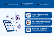 Cyber Monday Illustration Pack, a Seasonal Illustration by Loin Studio (Thumbnail 2 of 4)