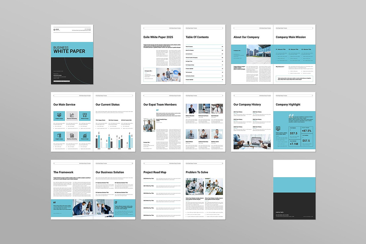White Paper Template, a Brochure Template by ElvinPrint (Photo 8 of 8)