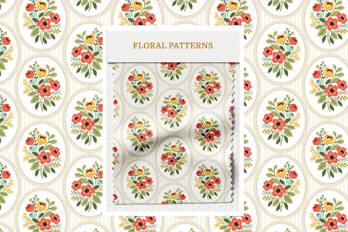 Spring Florals | Clipart and Pattern, a Decorative Illustration by Leysan Shayak (Photo 8 of 12)
