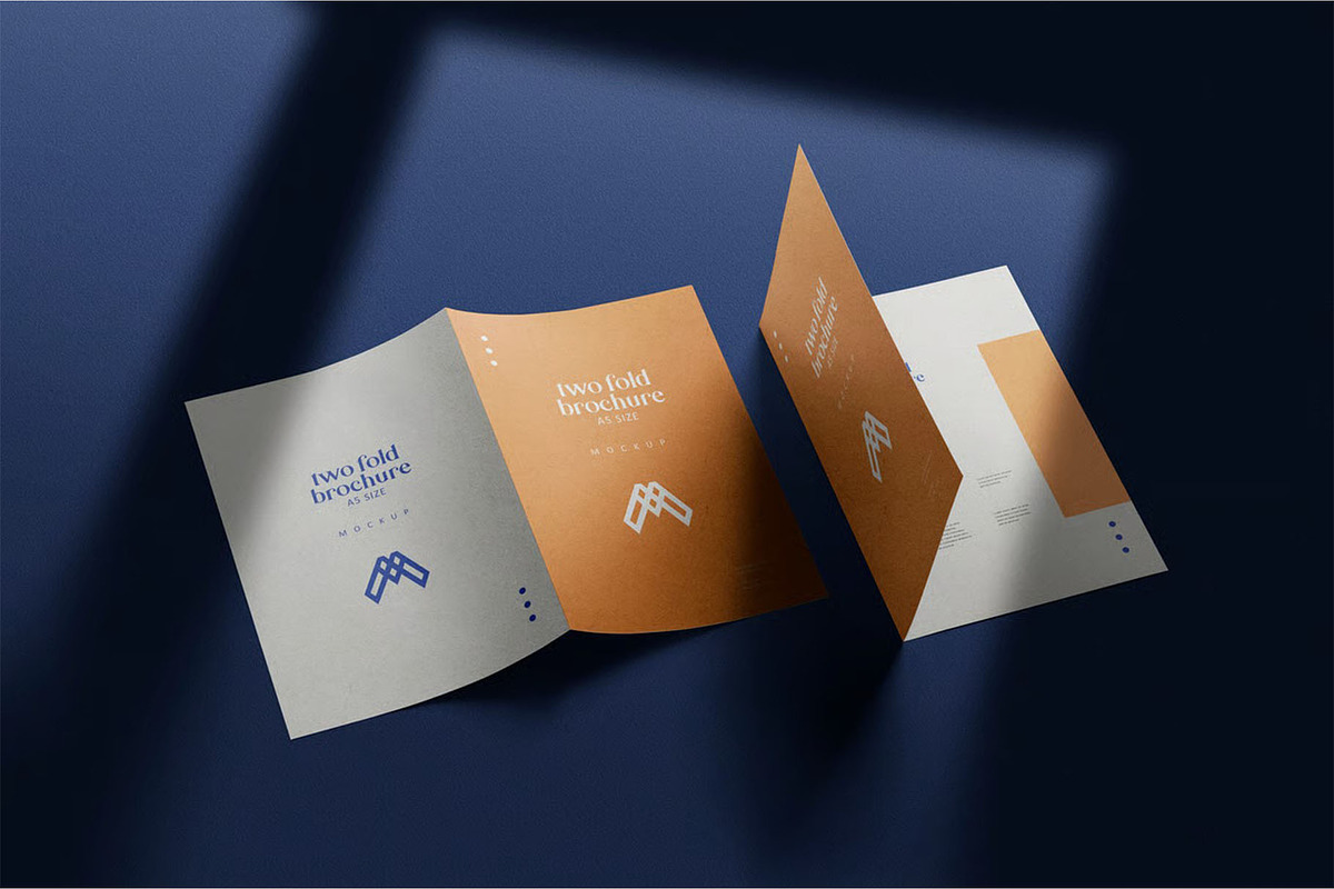A4 Bifold Brochure Mockup, an Advertising Mockup by megostudi0 (Photo 4 of 7)