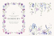 Mauve - Iris Floral Flower Design, a Decorative Illustration by Veris Studio (Thumbnail 9 of 17)