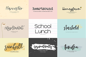 Handlettered Font Bundle