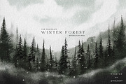 Winter Forest Box for Procreate, a Brush Add-On by Liquid Amethyst Art (Thumbnail 13 of 13)