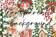 Winter Woodland Clipart, a Decorative Illustration by BigCakeBee (Thumbnail 2 of 4)