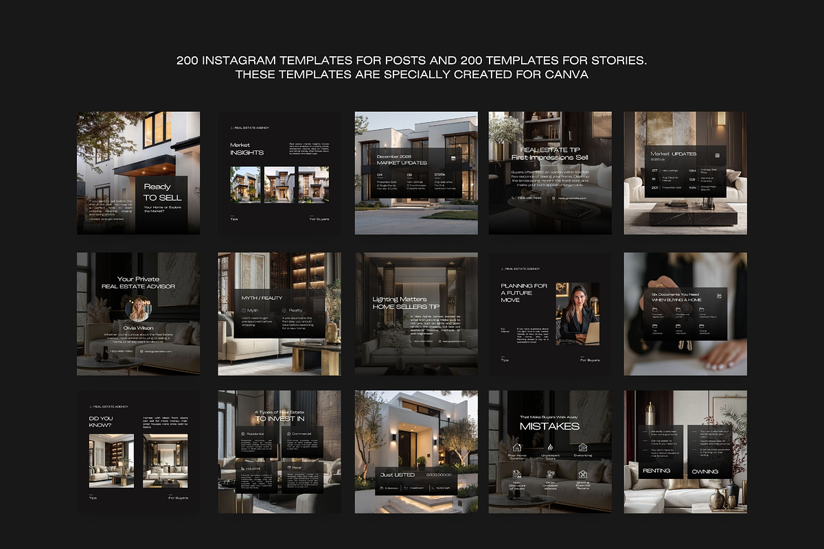 Real Estate Instagram Templates I preview 7