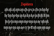 Makhor Metal Blackletter Font, a Blackletter Font by alit design (Thumbnail 18 of 20)