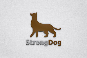Strong Dog Pet Animal Character Logo, a Branding & Logo Template by jongcreative
