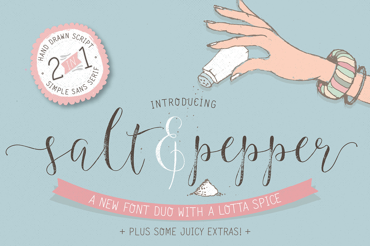Salt & Pepper font duo