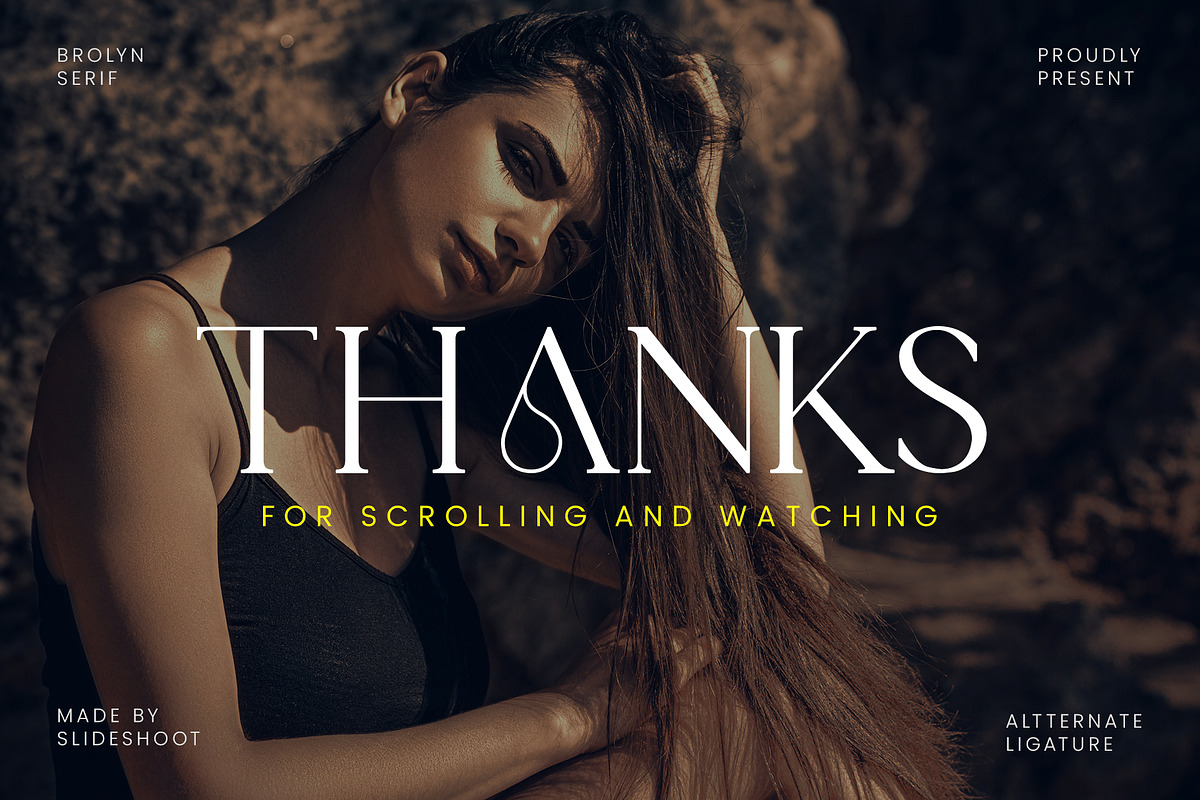 Brolyn Modern Serif Font, a Serif Font by Slide Shoot (Photo 11 of 11)