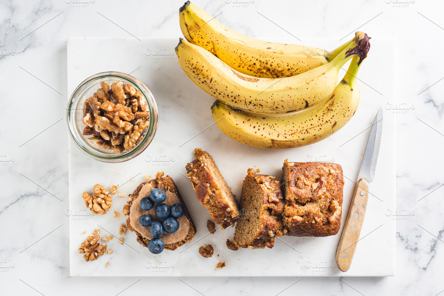 Gluten free banana bread with walnut, a Food & Drink Photo by The baking man