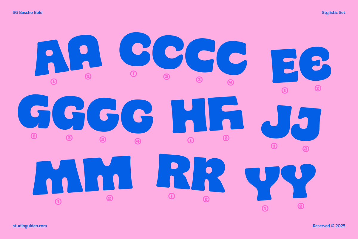 SG Bascho Bold, a Sans Serif Font by Studio Gulden (Photo 4 of 16)