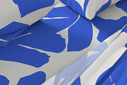 Blue white silhouette minimal flower, a Pattern Graphic by Nocito Design (Thumbnail 4 of 5)