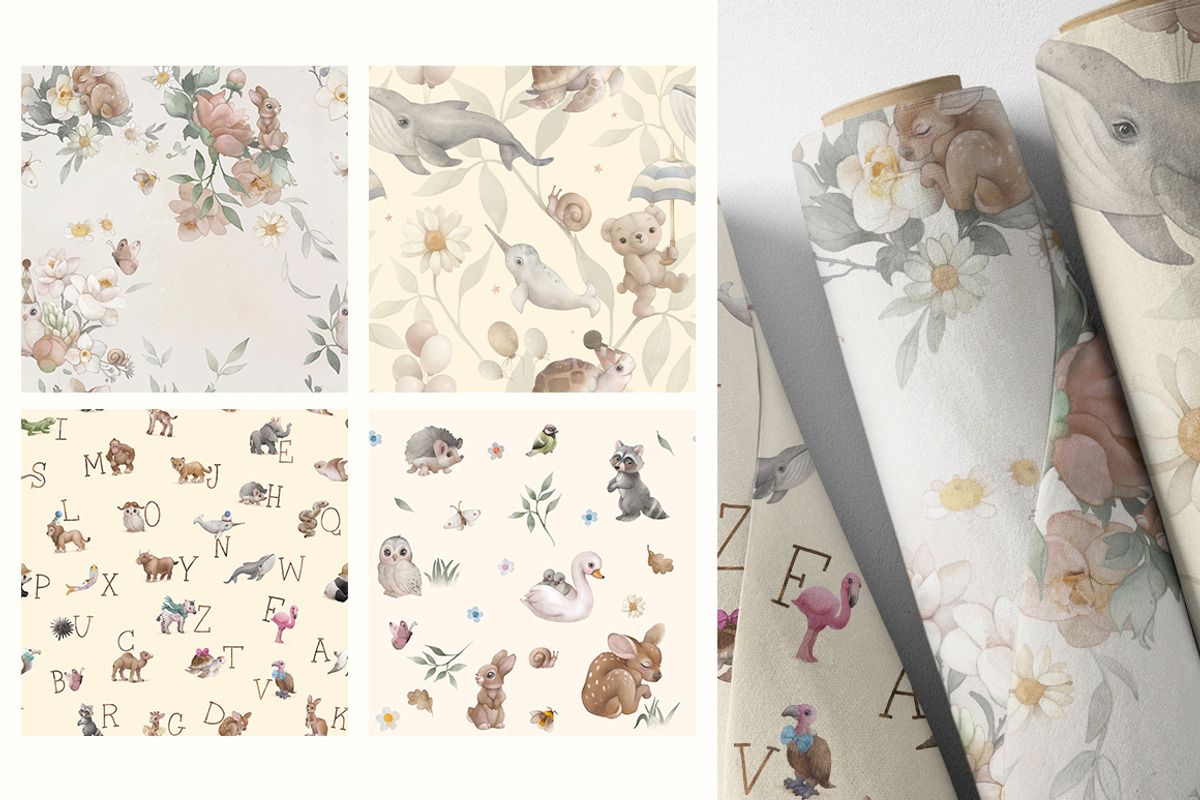 Animal ABC World map watercolor set, an Animal Illustration by TanyaSchuka (Photo 19 of 22)