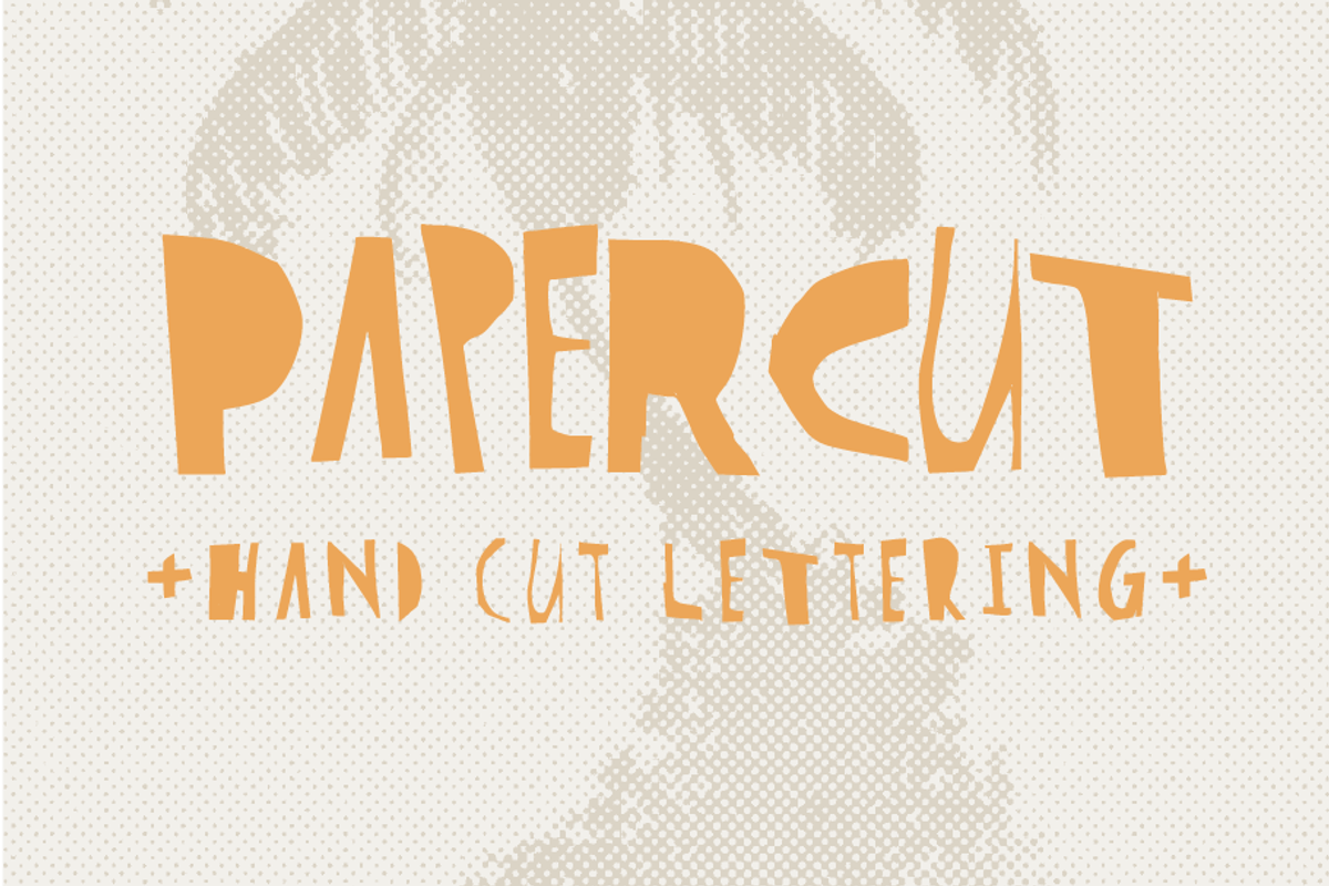 Paper Cut, a Handwritten Font by Nick Simon Art (Photo 1 of 5)