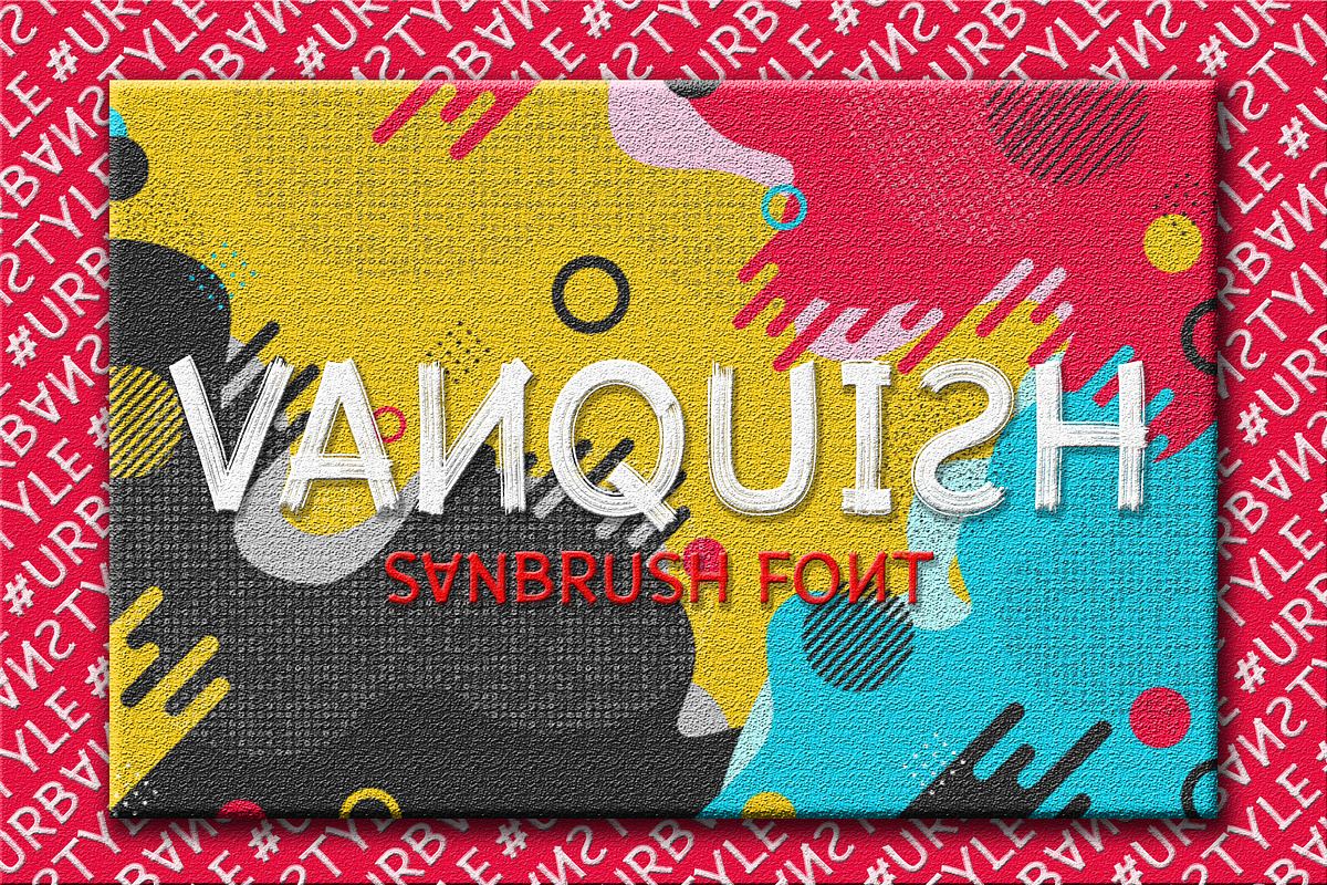 Vanquish | Brush Font, a Sans Serif Font by Almeera Std (Photo 1 of 10)