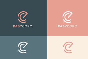 Monogram Icon Logo EC Or CE