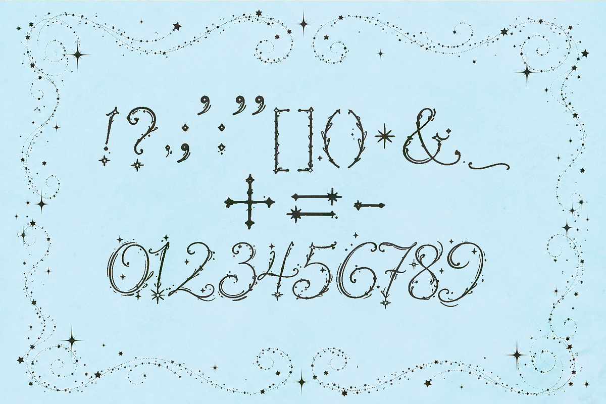 Whimsy Stardust - Script Font, a Script Font by Lilithcollageart (Photo 5 of 6)