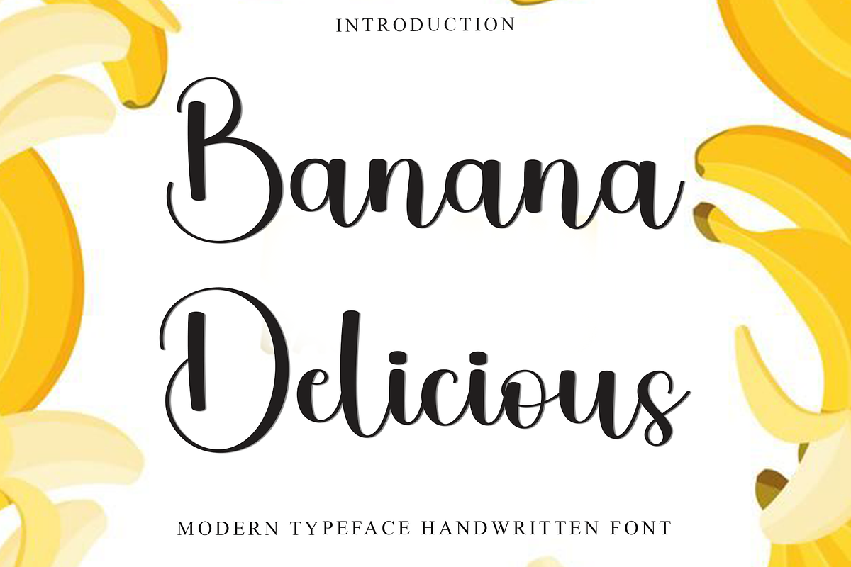 Banana Delicious, a Handwritten Font by FreshTypeINK (Photo 1 of 8)