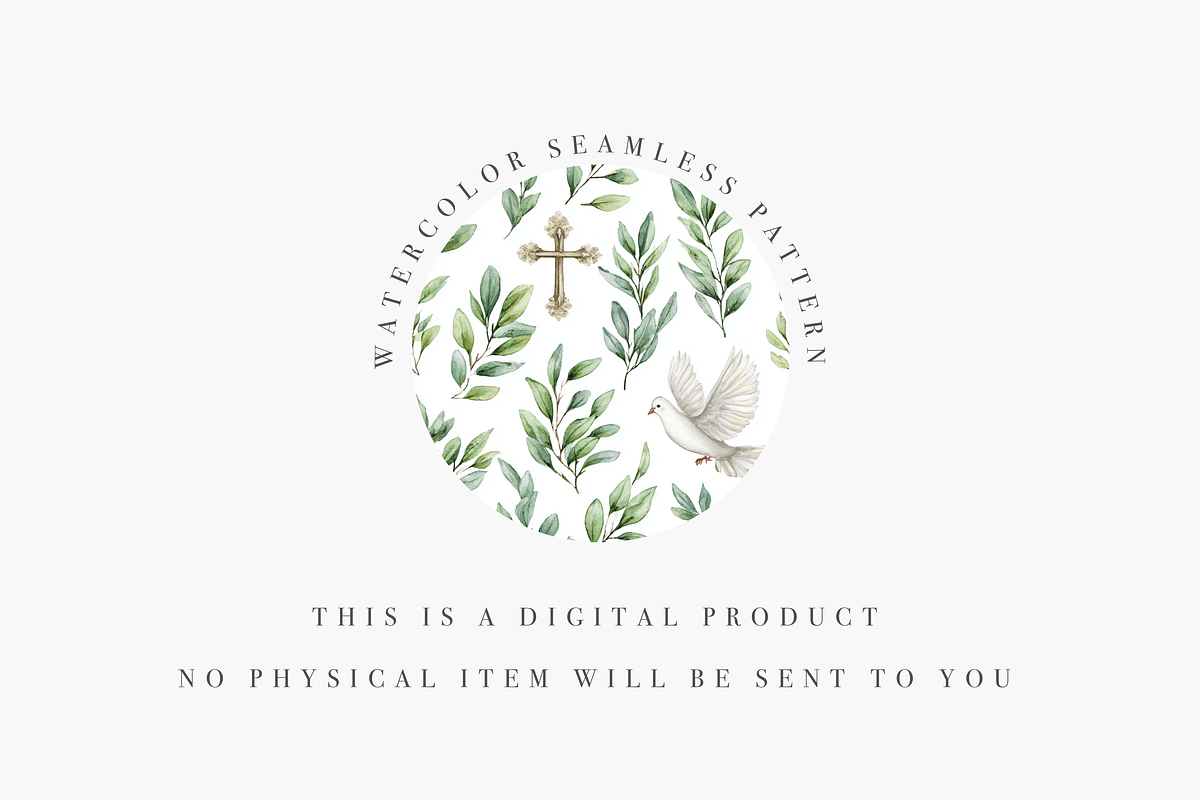 Christian Seamless Pattern, a Pattern Graphic by Pati Charm Studio (Photo 2 of 7)