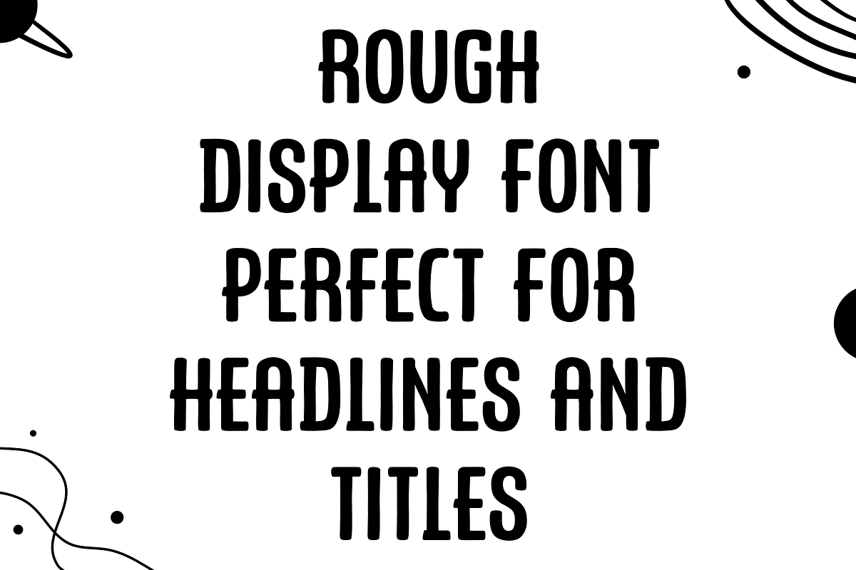 Stellar Rough Display Font, a Handwritten Font by RADesigns21 (Photo 8 of 12)