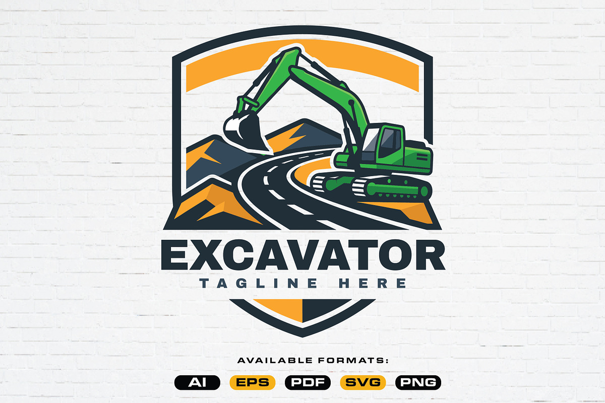 Heavy Equipment Construction Logo, a Work Illustration by Guavanaboy (Photo 1 of 3)
