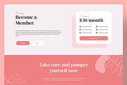 Beauty Care Web Landing Page, a Landing Page Template by UICreative (Thumbnail 3 of 4)
