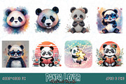 20 Groovy Panda T-shirt Bundle, an Object Illustration by Sofia's Fashion (Thumbnail 2 of 3)