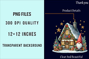Christmas Gnome clipart bundle, an Illustration by SinaCreation (Thumbnail 6 of 7)