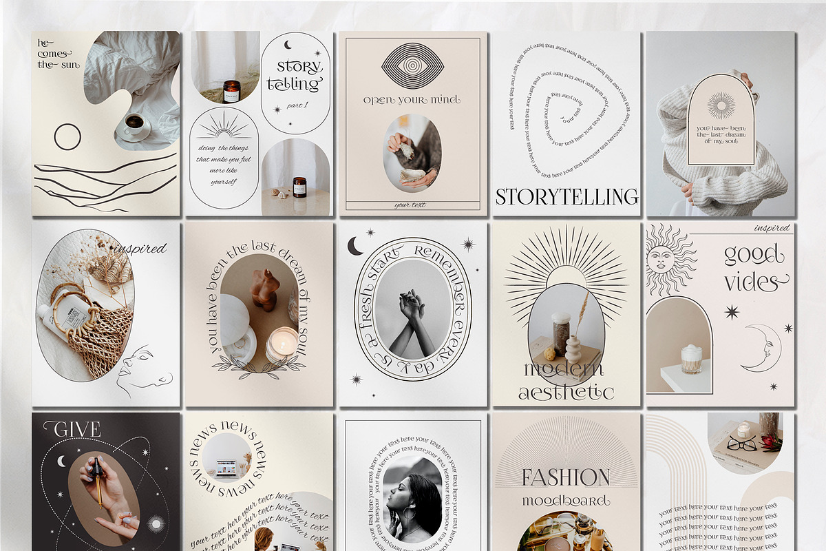 Aesthetic Instagram Template, a Social Media Template by Mio Buono (Photo 9 of 13)