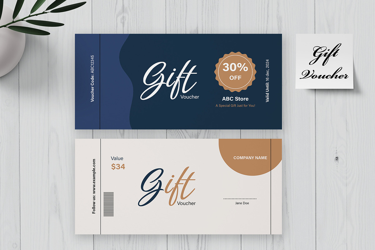 Gift Voucher Template, a Card Template by MightyDesign (Photo 2 of 6)