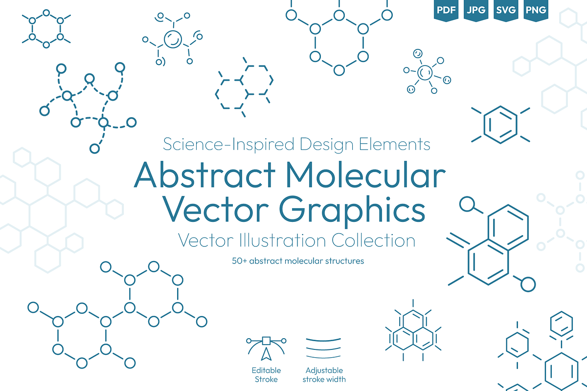 Molecular & Science-Inspired Vector, a Healthcare Illustration by Ilia Design (Photo 1 of 11)