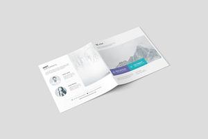 Square Brochure / Magazine Mockup