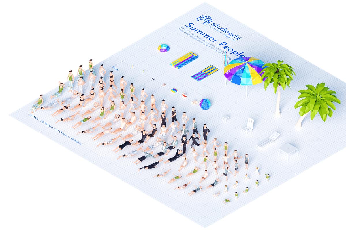 Summer People, a Characters & Person 3D Model by Studio Ochi (Photo 2 of 12)