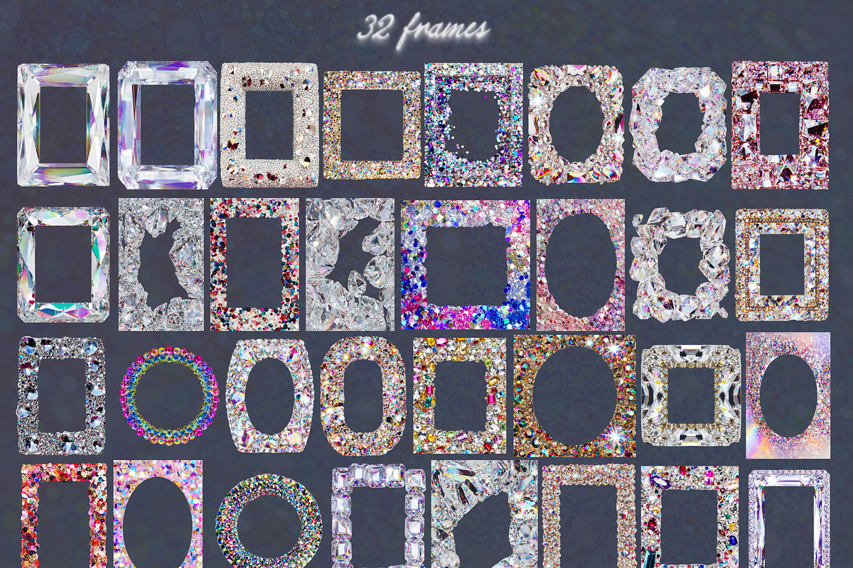Crystal Haze: Mixed Collage Pack, an Object Graphic by Anastasiia VNSK (Photo 7 of 13)