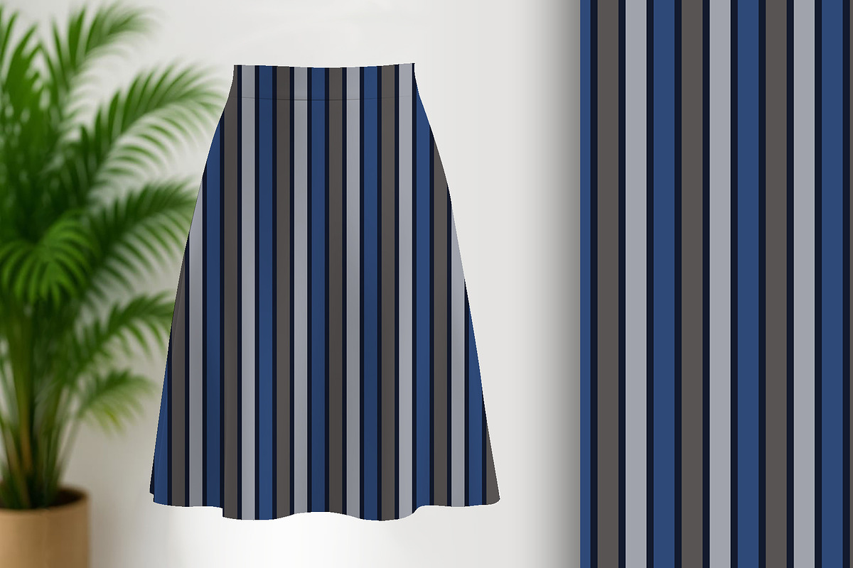 Navy Decorative Stripe Seamless, a Pattern Graphic by Sharon Schwalbe (Photo 1 of 4)
