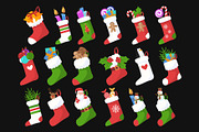 Christmas Stocking Illustrations, an Object Graphic by Eklip Studio (Thumbnail 2 of 2)