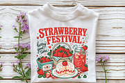 Retro Strawberry Sublimation Design, a Seasonal Illustration by DreamPrint404 (Thumbnail 2 of 6)