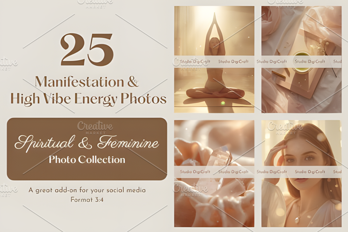Manifestation & High Vibe Energy Pho, a Marketing Template by Ink Gallery (Photo 1 of 5)
