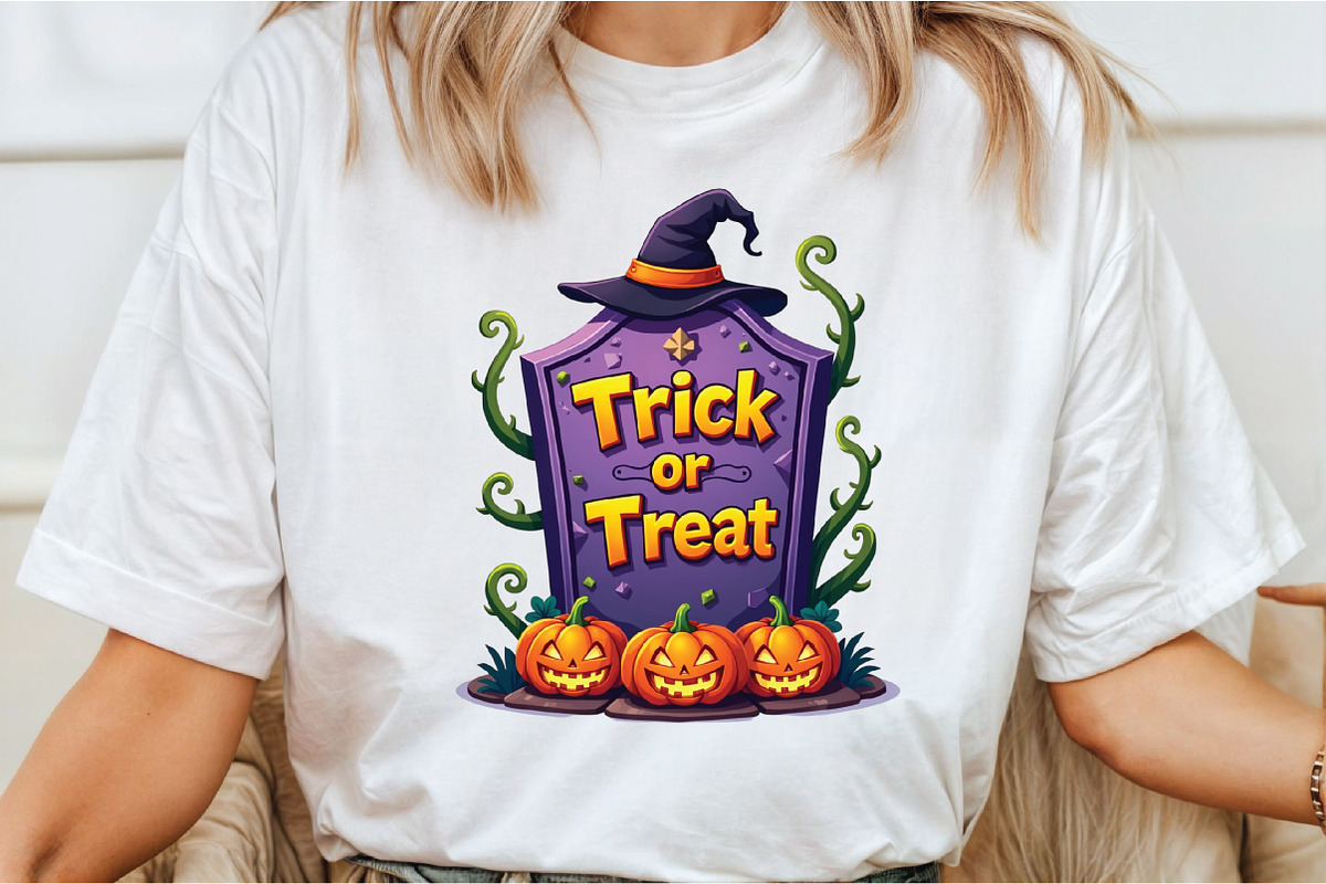 Trick or Treat Halloween Ghost Pumpk, a Graphic by Libby Wishes (Photo 4 of 5)