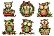 Whimsical Christmas Owl Clipart Bund, an Illustration by Daily.Designs (Thumbnail 5 of 5)