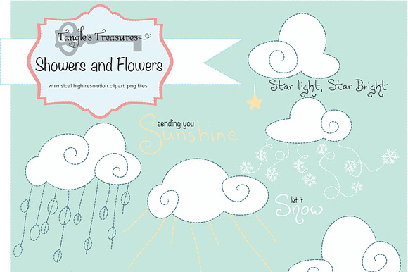 Showers And Flowers Clipart