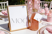 8x10 Sign & Square Label Mockup, a Product Mockup by TatiMockup (Thumbnail 1 of 4)