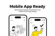 Notion-Style SaaS Illustration Pack, a Work Illustration by Imran Haroon (Thumbnail 3 of 5)