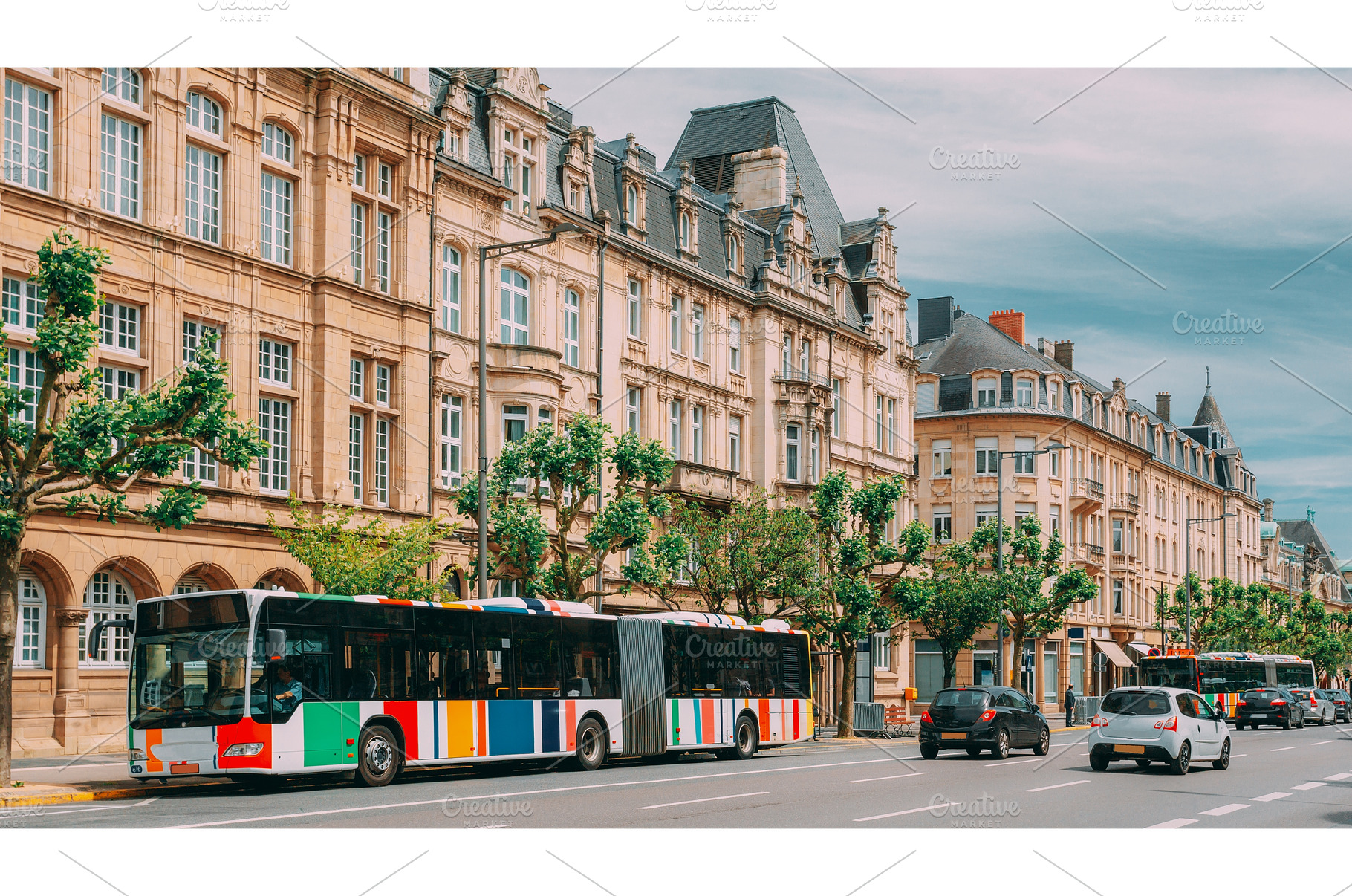 Luxembourg. Bus on Bus stop near, an Architecture Photo by Our Amazing World