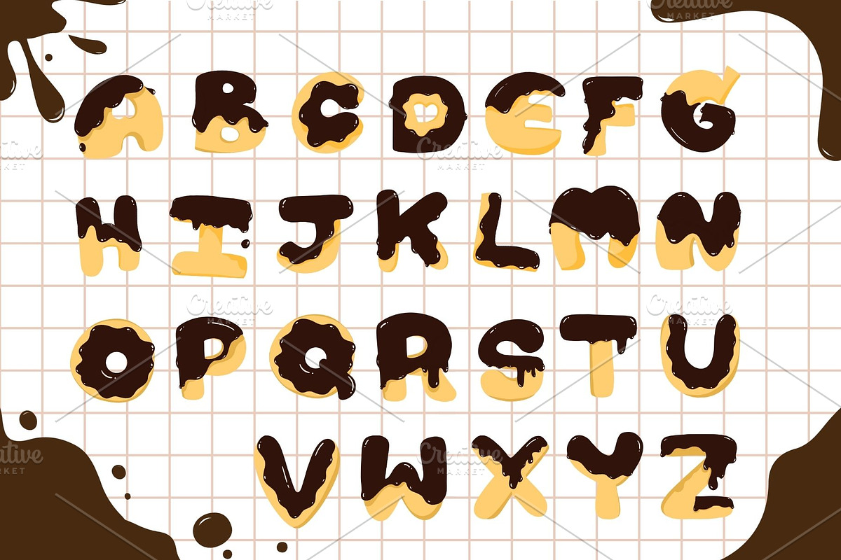 Melting Chocolate Alphabet Cookies, a School & Education Photo by PKshop (Photo 1 of 3)