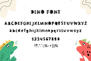 DINO font - playful kid's font, a Font by Ashiya Pixel (Thumbnail 2 of 11)