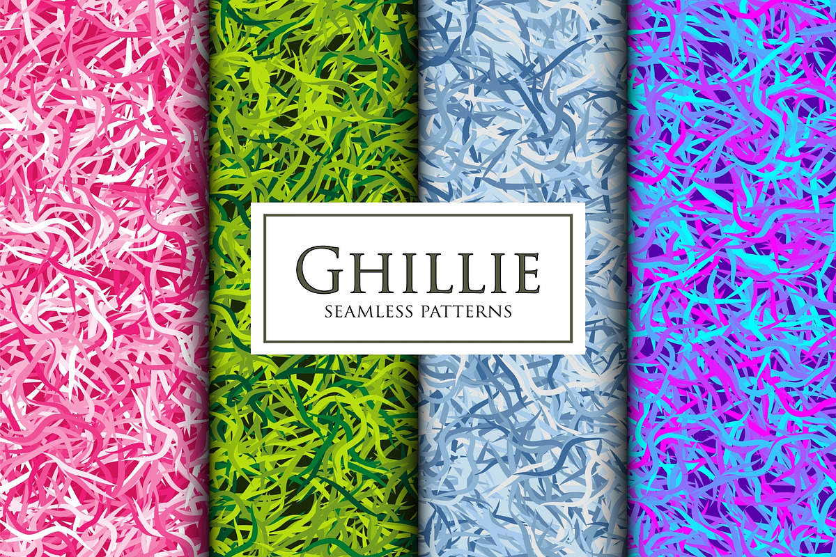 Ghillie suit seamless camouflage, a Pattern Graphic by ArchonDigitalShop (Photo 9 of 10)