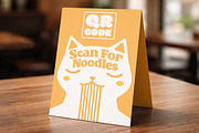Restaurant Table Tent Mockup, an Advertising Mockup by Designer Dude (Thumbnail 1 of 2)